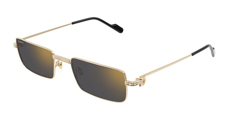 Cartier CT0501S-001 52 Sunglass GOLD-GOLD-GREY Cartier CT0501S-001 52 Sunglass GOLD-GOLD-GREY