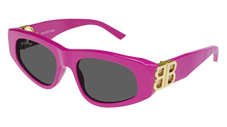 Balenciaga BB0095S-006 53 Sunglass PINK-GOLD-GREY