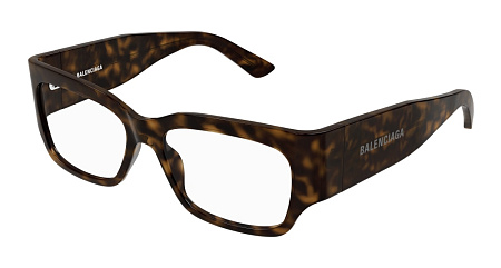 Balenciaga BB0332O-002 54 Optical Frame HAVANA-HAVANA-TRANSPARENT