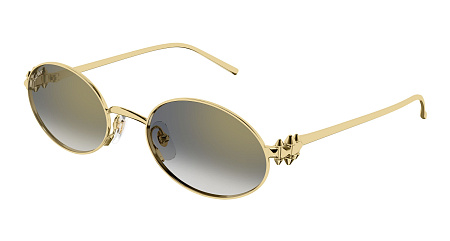 Cartier CT0644S-001 52 Sunglass GOLD-GOLD-GREY Cartier CT0644S-001 52 Sunglass GOLD-GOLD-GREY