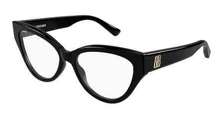 Balenciaga BB0482O-001 56 Optical Frame BLACK-BLACK-TRANSPARENT Balenciaga BB0482O-001 56 Optical Frame BLACK-BLACK-TRANSPARENT