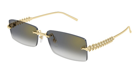 Cartier CT0604S-001 57 Sunglass GOLD-GOLD-GREY