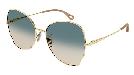 Chloe CH0094S-003 59 Sunglass GOLD-GOLD-GREEN Chloe CH0094S-003 59 Sunglass GOLD-GOLD-GREEN