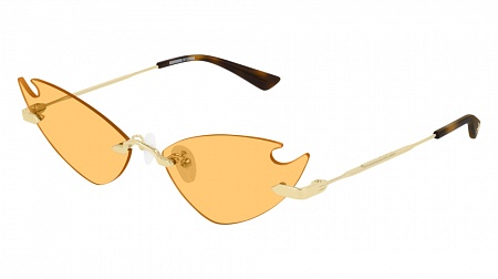 McQ MQ0222S-002 64 Sunglass GOLD-GOLD-ORANGE