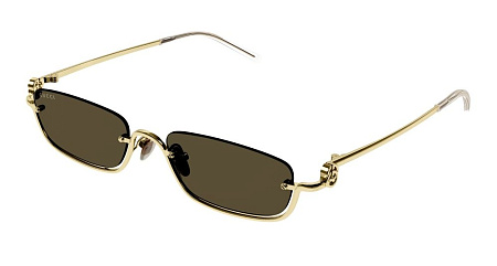Gucci GG1278S-001 55 Sunglass GOLD-GOLD-BROWN Gucci GG1278S-001 55 Sunglass GOLD-GOLD-BROWN