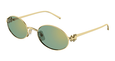 Cartier CT0644S-004 52 Sunglass GOLD-GOLD-GREEN Cartier CT0644S-004 52 Sunglass GOLD-GOLD-GREEN