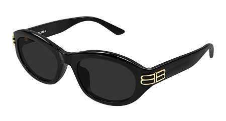 Balenciaga BB0434SK-001 55 Sunglass BLACK-BLACK-GREY Balenciaga BB0434SK-001 55 Sunglass BLACK-BLACK-GREY