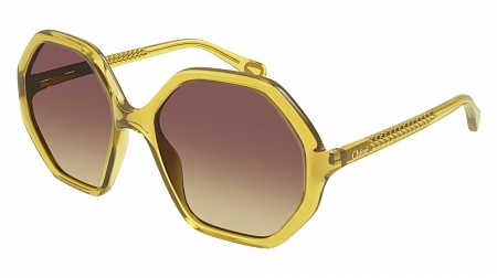 Chloe CC0004S-005 51 Sunglass YELLOW-YELLOW-BROWN