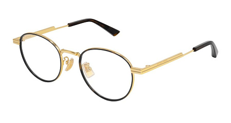 Bottega Veneta BV1337OJ-003 48 Optical Frame GOLD-GOLD-TRANSPARENT
