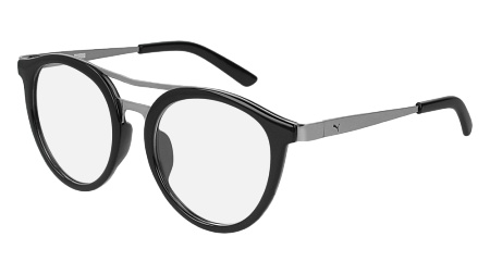 Puma PE0074O-001 47 Optical Frame BLACK-RUTHENIUM-TRANSPARENT