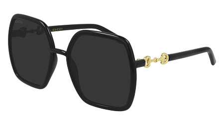 Gucci GG0890S-001 55 Sunglass BLACK-BLACK-GREY Gucci GG0890S-001 55 Sunglass BLACK-BLACK-GREY