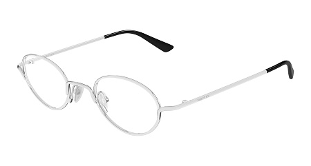 Alexander McQueen AM0562O-001 46 Optical Frame SILVER-SILVER-TRANSPARENT