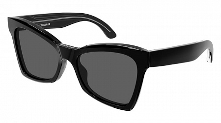 Balenciaga BB0231S-001 57 Sunglass BLACK-BLACK-GREY