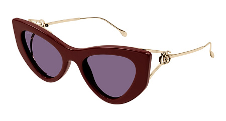 Gucci GG1565S-004 52 Sunglass BURGUNDY-GOLD-VIOLET Gucci GG1565S-004 52 Sunglass BURGUNDY-GOLD-VIOLET
