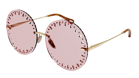 Chloe CH0110S-003 63 Sunglass GOLD-GOLD-PINK Chloe CH0110S-003 63 Sunglass GOLD-GOLD-PINK