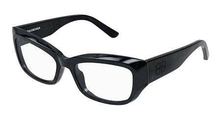 Balenciaga BB0399O-003 55 Optical Frame BLACK-BLACK-TRANSPARENT
