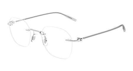 Montblanc MB0471O-004 50 Optical Frame SILVER-SILVER-TRANSPARENT Montblanc MB0471O-004 50 Optical Frame SILVER-SILVER-TRANSPARENT