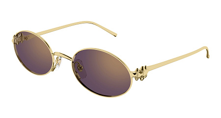 Cartier CT0644S-002 52 Sunglass GOLD-GOLD-VIOLET Cartier CT0644S-002 52 Sunglass GOLD-GOLD-VIOLET