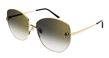 Cartier CT0400S-001 62 Sunglass GOLD-GOLD-GREY Cartier CT0400S-001 62 Sunglass GOLD-GOLD-GREY