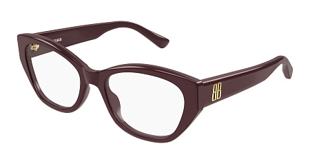 Balenciaga BB0481O-007 56 Optical Frame BURGUNDY-BURGUNDY-TRANSPARENT Balenciaga BB0481O-007 56 Optical Frame BURGUNDY-BURGUNDY-TRANSPARENT
