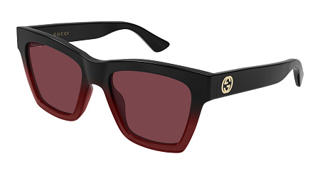 Gucci GG1714S-009 54 Sunglass BLACK-BLACK-RED