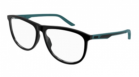 Puma PU0388O-003 60 Optical Frame BLACK-GREEN-TRANSPARENT