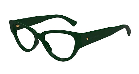 Bottega Veneta BV1320O-003 54 Optical Frame GREEN-GREEN-TRANSPARENT