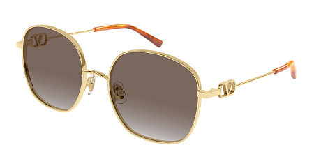 Valentino VG0028S-002 57 Sunglass GOLD-GOLD-BROWN Valentino VG0028S-002 57 Sunglass GOLD-GOLD-BROWN